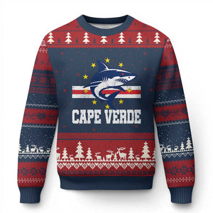 Vintage Cape Verde Shark Cabo Verdean Roots Ugly Christmas Sweater
