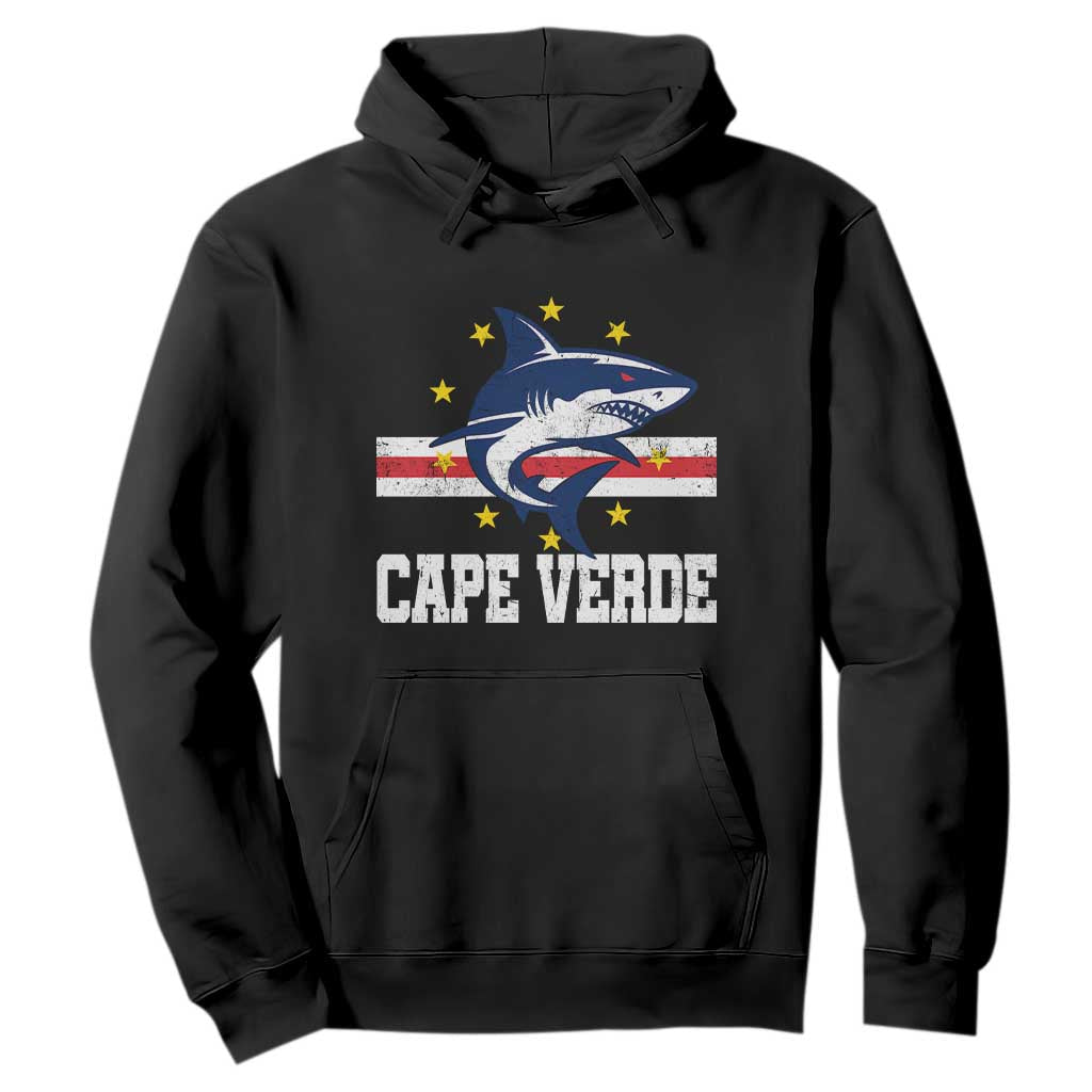 Vintage Cape Verde Shark Cabo Verdean Roots Hoodie