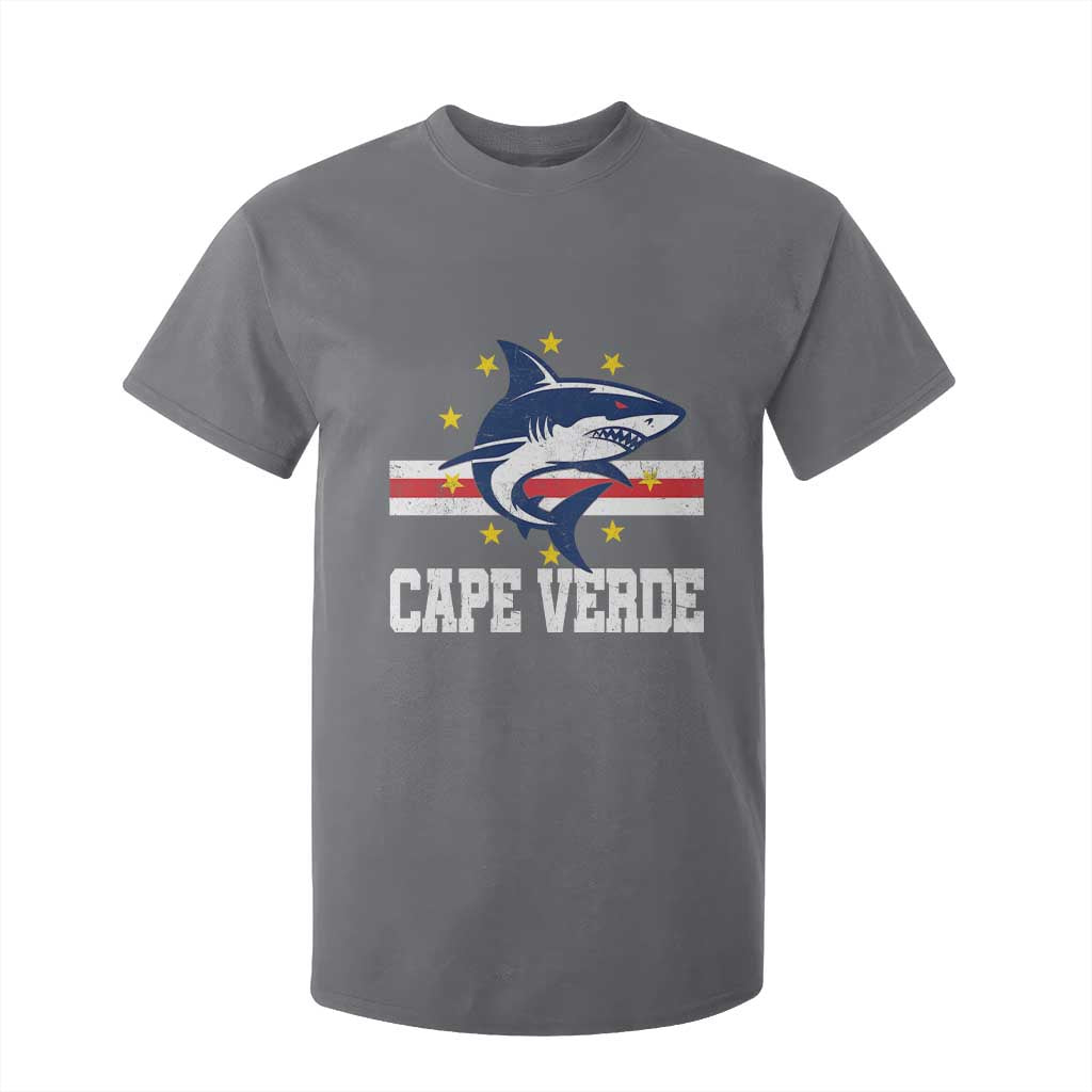 Vintage Cape Verde Shark Cabo Verdean Roots T Shirt For Kid