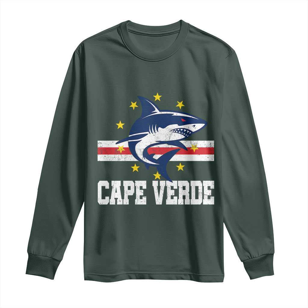 Vintage Cape Verde Shark Cabo Verdean Roots Long Sleeve Shirt
