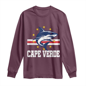 Vintage Cape Verde Shark Cabo Verdean Roots Long Sleeve Shirt