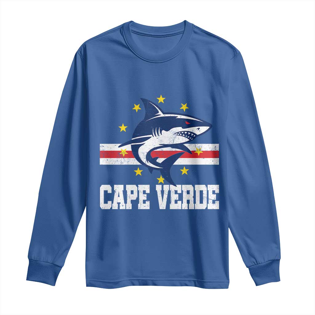 Vintage Cape Verde Shark Cabo Verdean Roots Long Sleeve Shirt