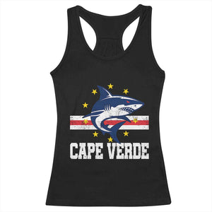 Vintage Cape Verde Shark Cabo Verdean Roots Racerback Tank Top