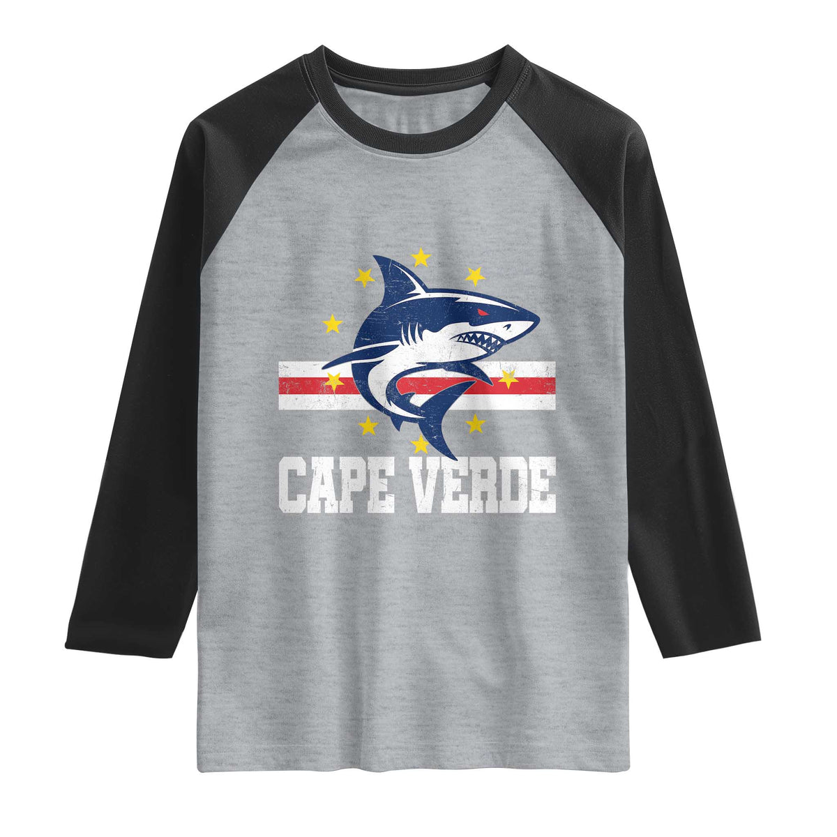Vintage Cape Verde Shark Cabo Verdean Roots Raglan Shirt