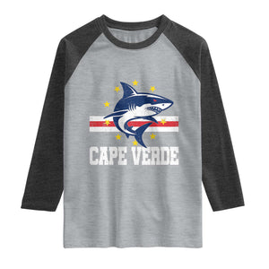 Vintage Cape Verde Shark Cabo Verdean Roots Raglan Shirt