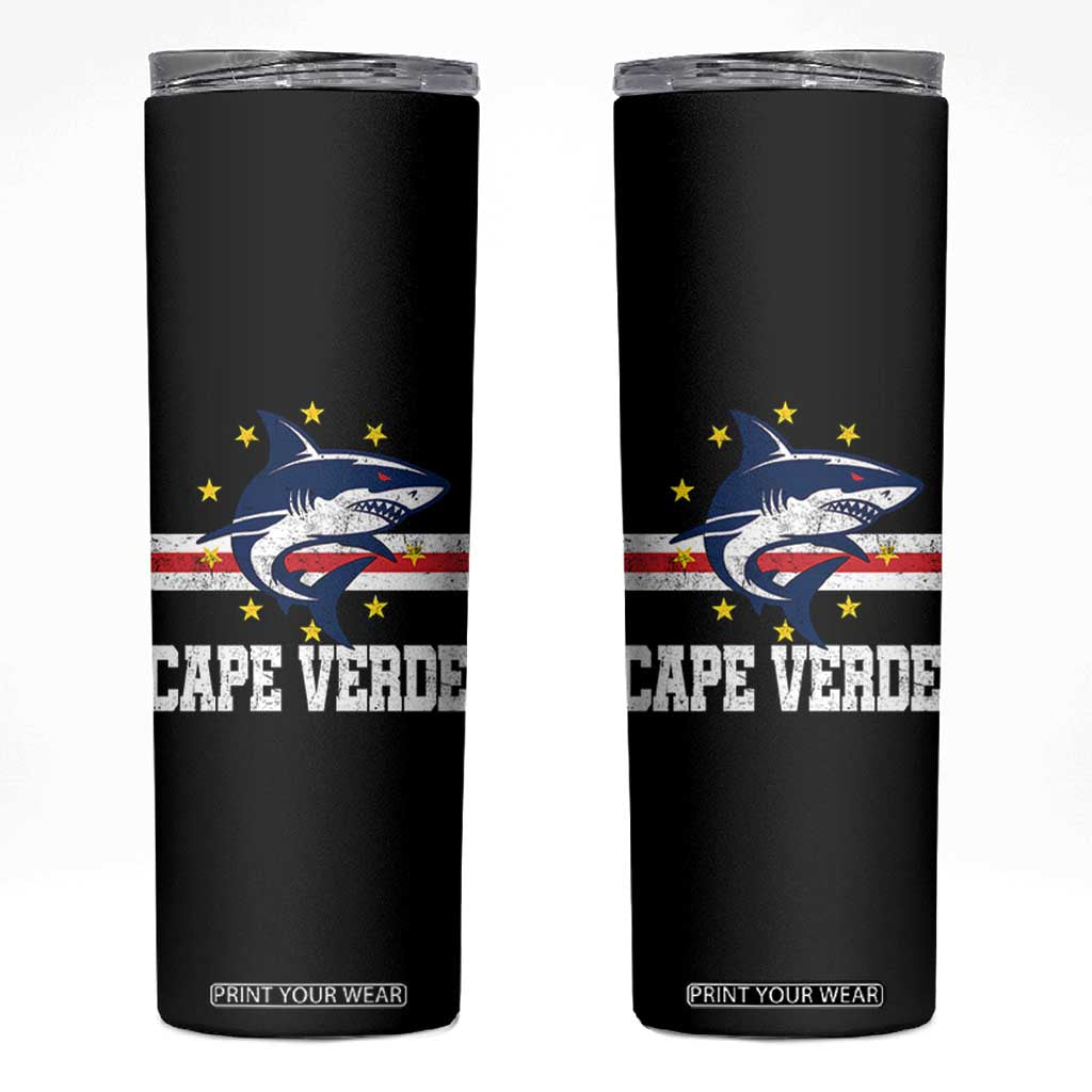 Vintage Cape Verde Shark Cabo Verdean Roots Skinny Tumbler
