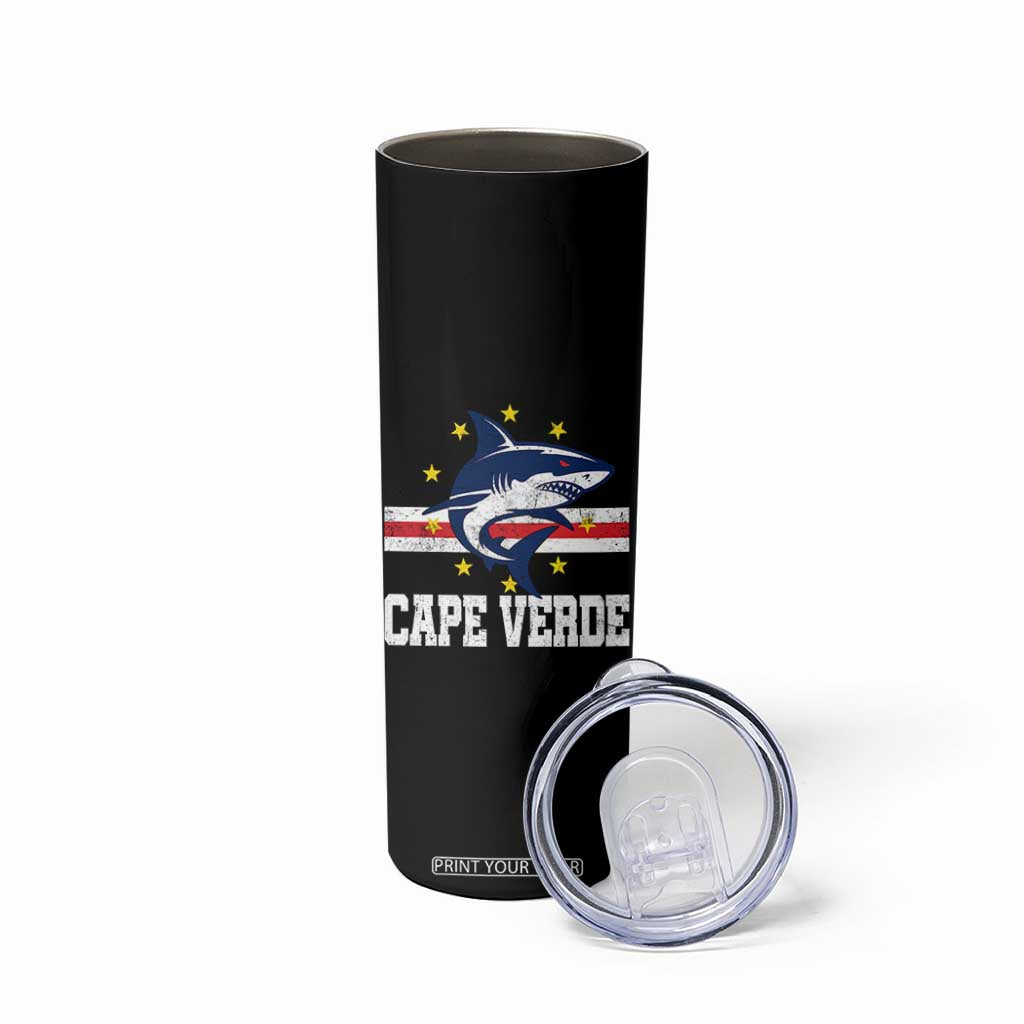 Vintage Cape Verde Shark Cabo Verdean Roots Skinny Tumbler