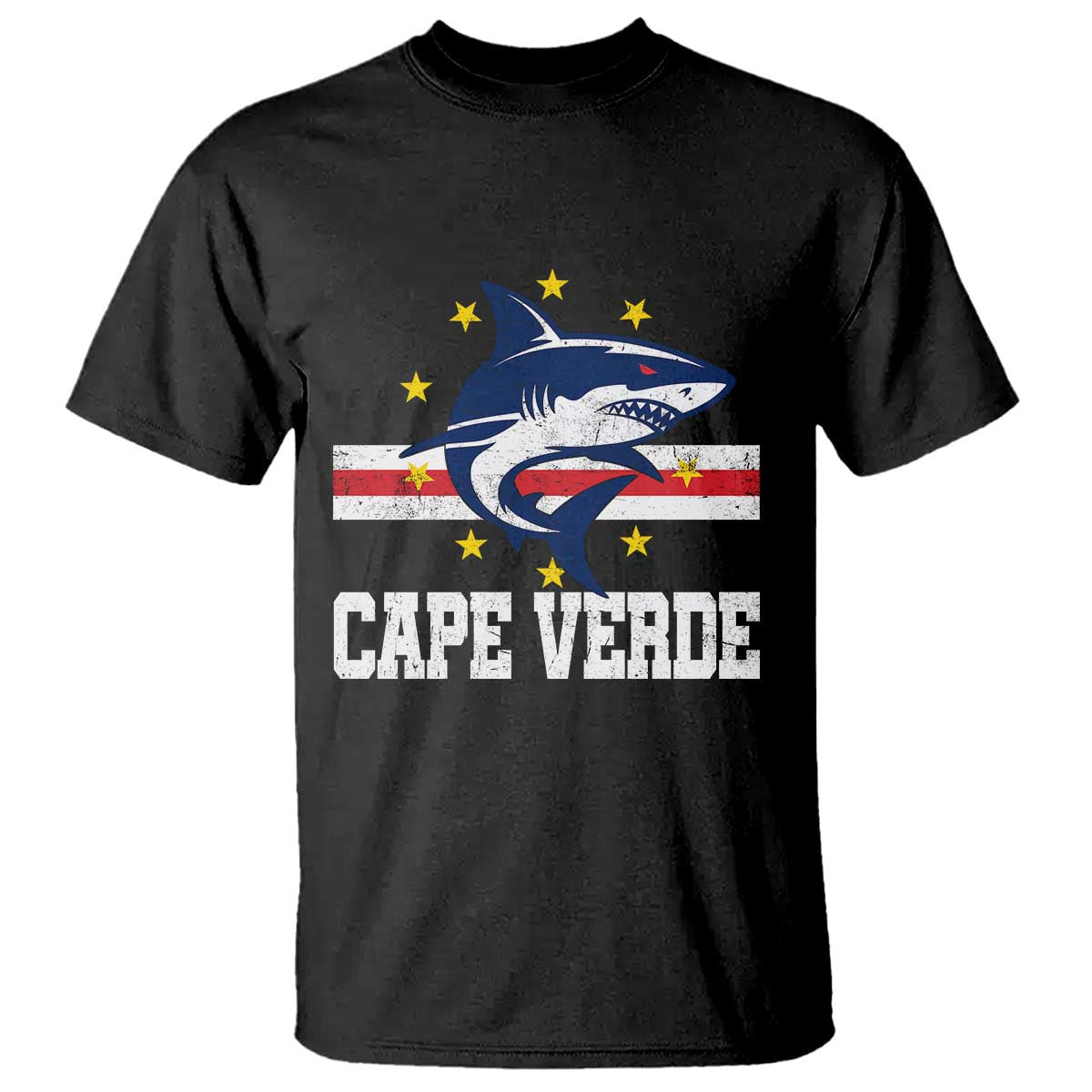 Vintage Cape Verde Shark Cabo Verdean Roots T Shirt