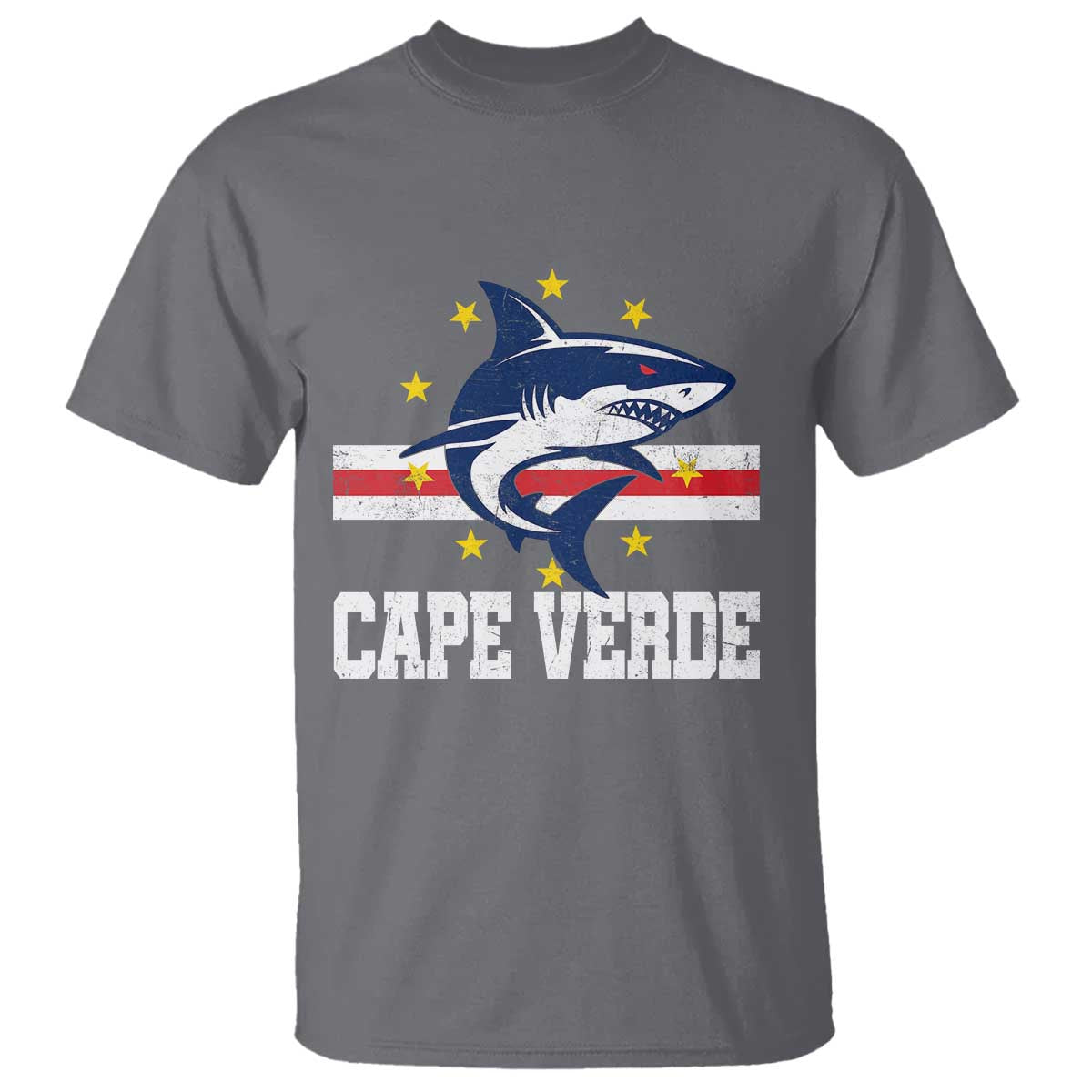 Vintage Cape Verde Shark Cabo Verdean Roots T Shirt