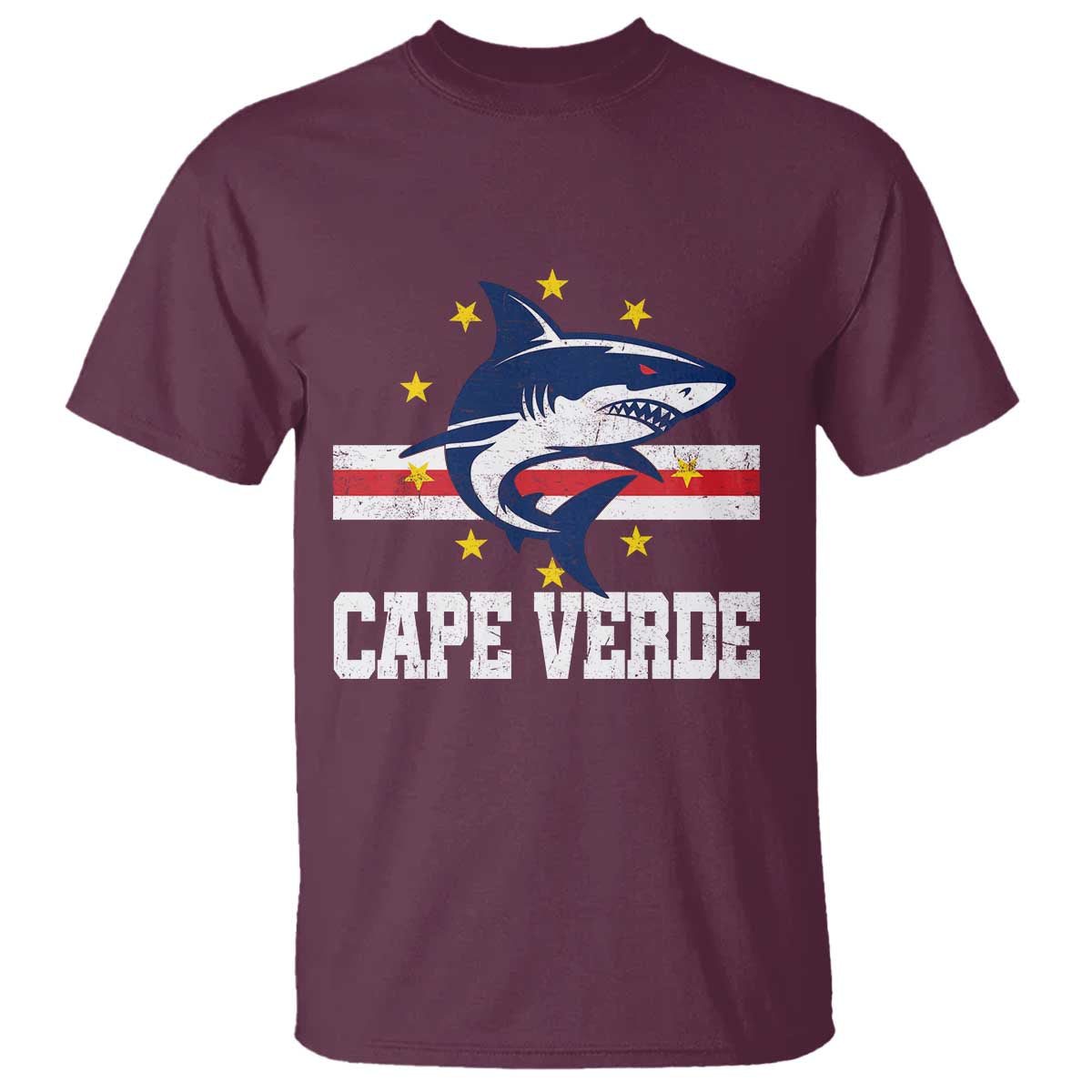 Vintage Cape Verde Shark Cabo Verdean Roots T Shirt