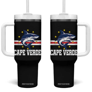 Vintage Cape Verde Shark Cabo Verdean Roots Tumbler With Handle