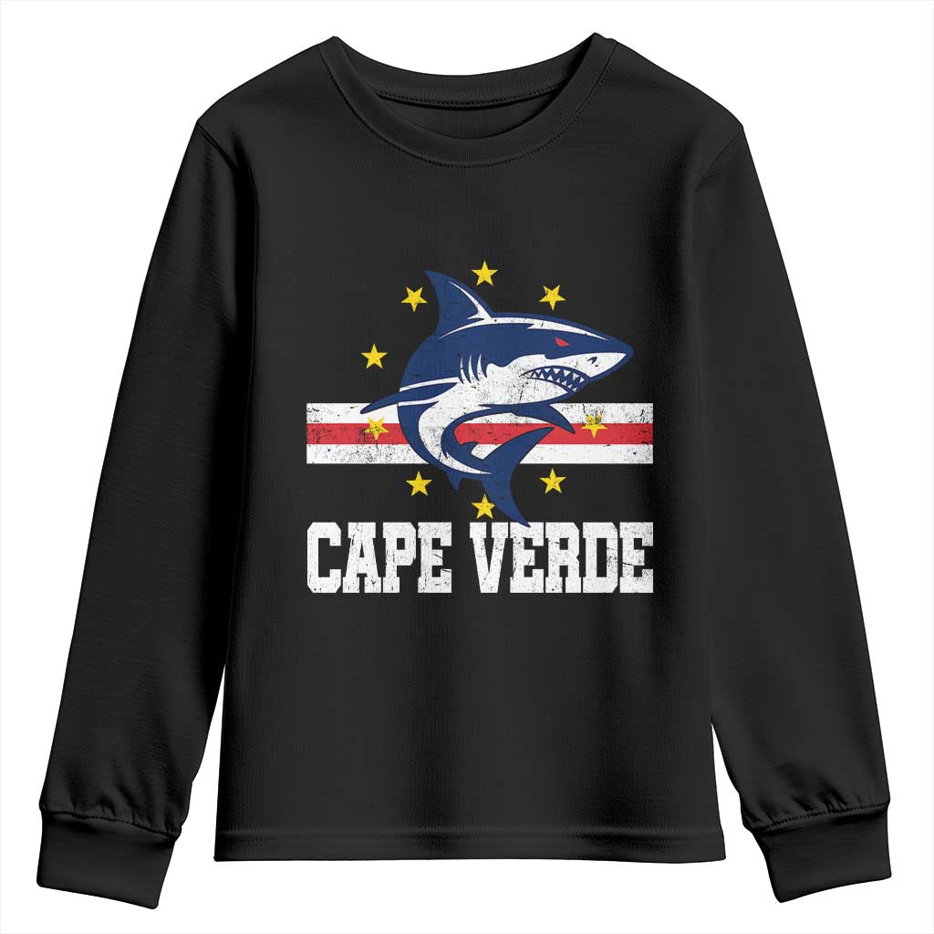 Vintage Cape Verde Shark Cabo Verdean Roots Youth Sweatshirt