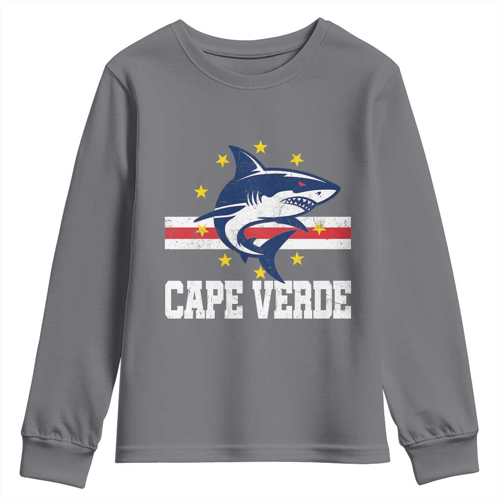 Vintage Cape Verde Shark Cabo Verdean Roots Youth Sweatshirt