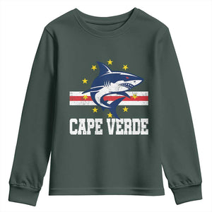 Vintage Cape Verde Shark Cabo Verdean Roots Youth Sweatshirt