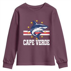 Vintage Cape Verde Shark Cabo Verdean Roots Youth Sweatshirt