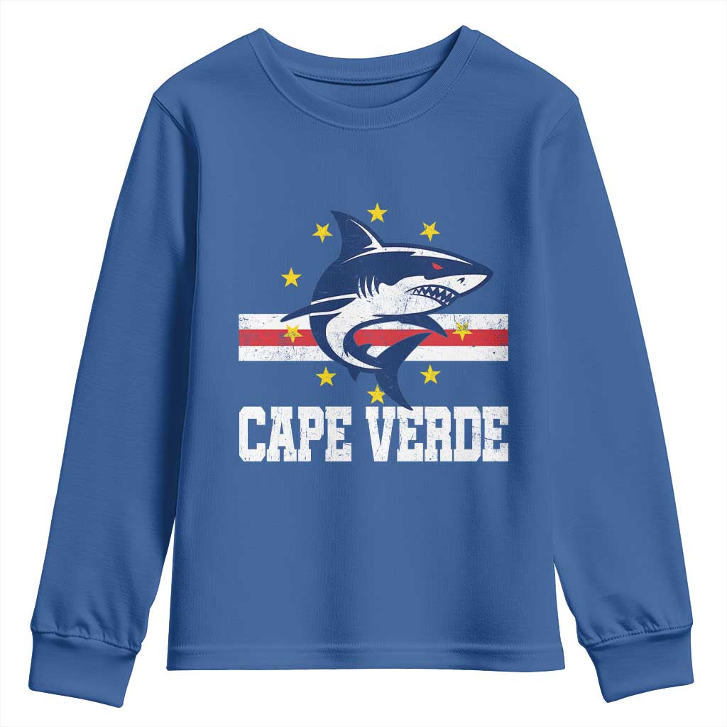 Vintage Cape Verde Shark Cabo Verdean Roots Youth Sweatshirt