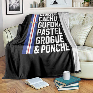 Cape Verde Cuisine Throw Blanket Linguica Cachupa Gufong Cabo Verde Heritage