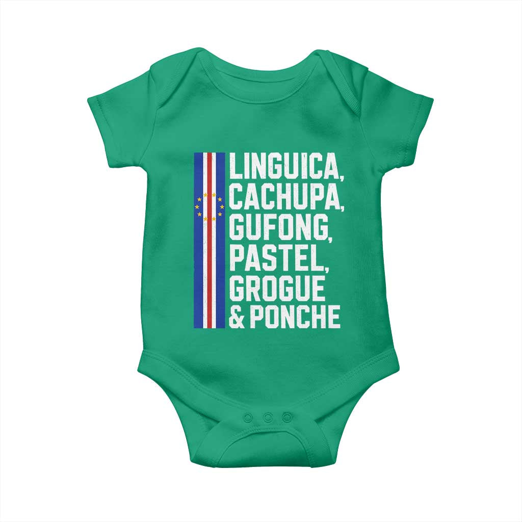 Cape Verde Cuisine Baby Onesie Linguica Cachupa Gufong Cabo Verde Heritage