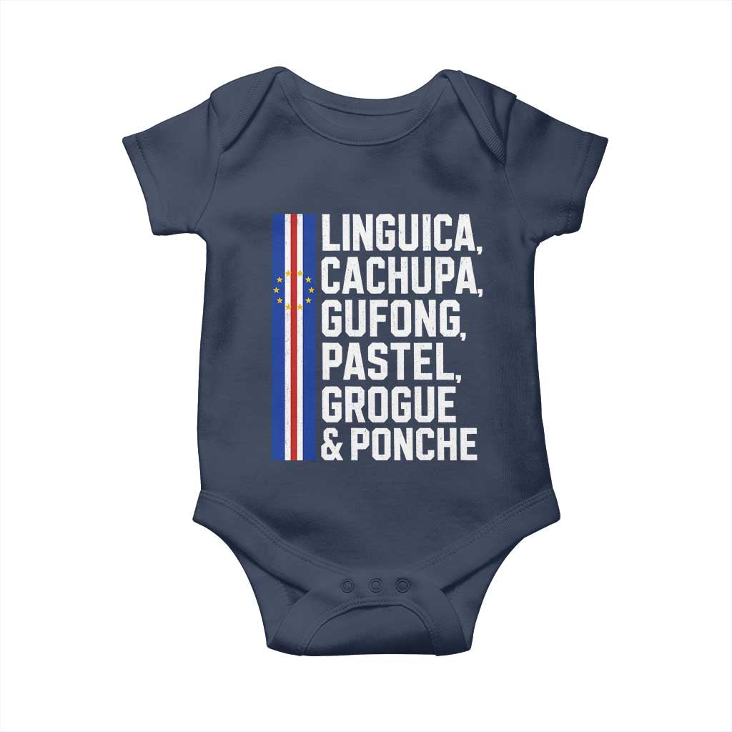 Cape Verde Cuisine Baby Onesie Linguica Cachupa Gufong Cabo Verde Heritage
