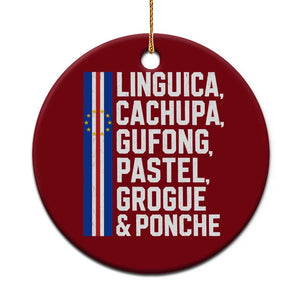 Cape Verde Cuisine Ceramic Ornament Linguica Cachupa Gufong Cabo Verde Heritage