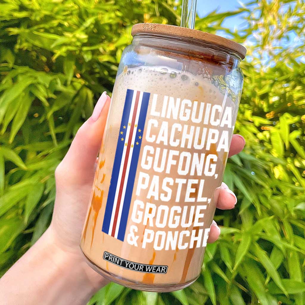 Cape Verde Cuisine Glass Can Linguica Cachupa Gufong Cabo Verde Heritage