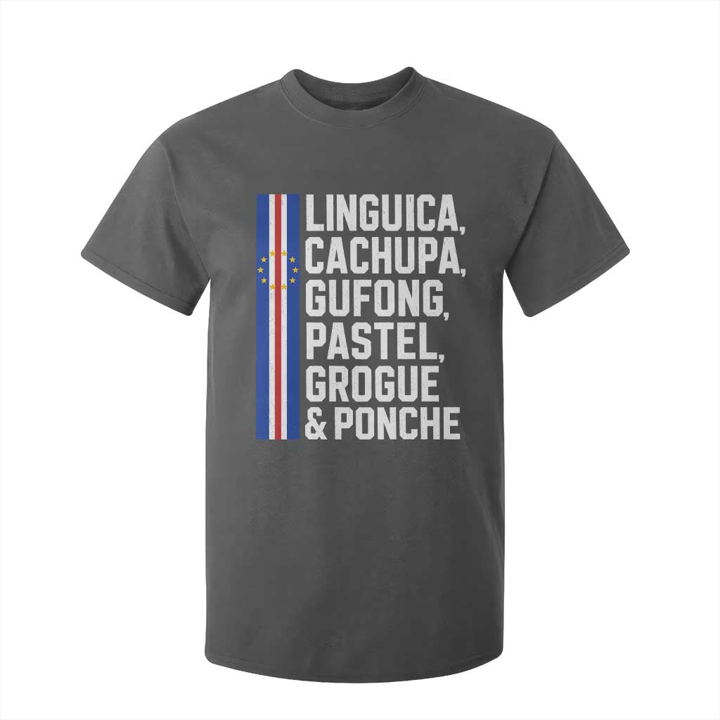 Cape Verde Cuisine T Shirt For Kid Linguica Cachupa Gufong Cabo Verde Heritage