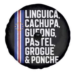 Cape Verde Cuisine Spare Tire Cover Linguica Cachupa Gufong Cabo Verde Heritage
