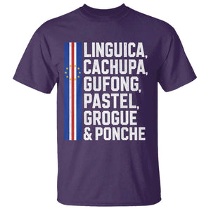 Cape Verde Cuisine T Shirt Linguica Cachupa Gufong Cabo Verde Heritage