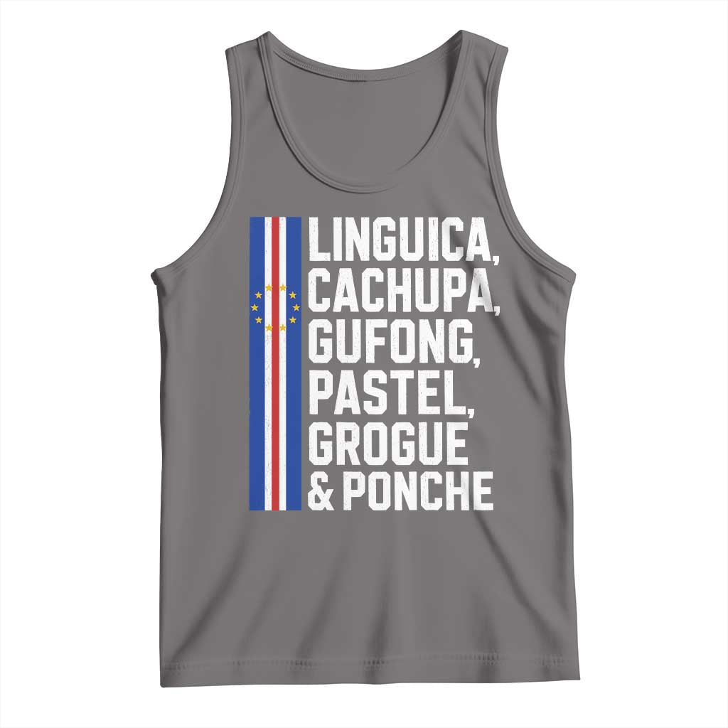 Cape Verde Cuisine Tank Top Linguica Cachupa Gufong Cabo Verde Heritage