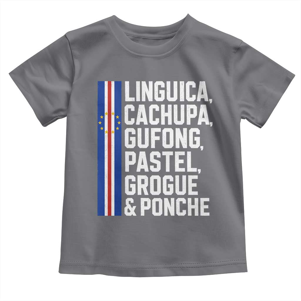 Cape Verde Cuisine Toddler T Shirt Linguica Cachupa Gufong Cabo Verde Heritage