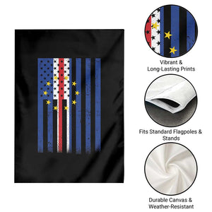 Half Cape Verdean Half American Garden Flag Cabo Verdean Roots Vintage Cape Verde Flag
