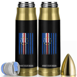 Half Cape Verdean Half American Bullet Tumbler Cabo Verdean Roots Vintage Cape Verde Flag