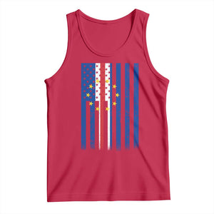 Half Cape Verdean Half American Tank Top Cabo Verdean Roots Vintage Cape Verde Flag