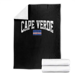 Cape Verde Sports Throwback Throw Blanket Cabo Verdean Pride