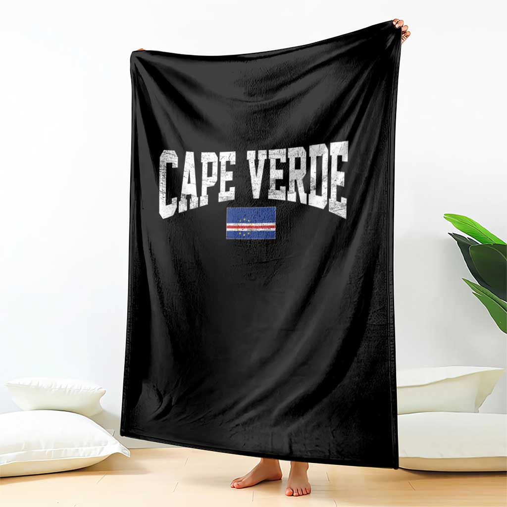 Cape Verde Sports Throwback Throw Blanket Cabo Verdean Pride