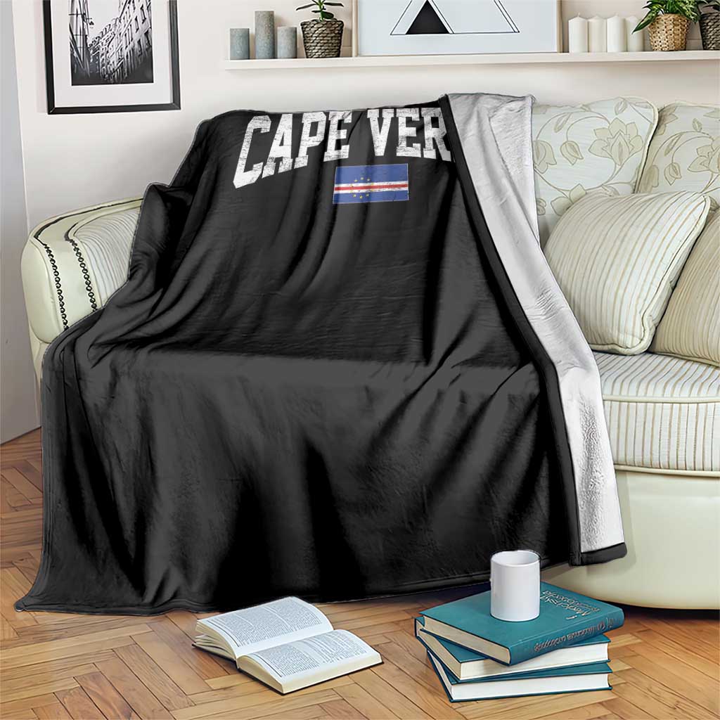 Cape Verde Sports Throwback Throw Blanket Cabo Verdean Pride