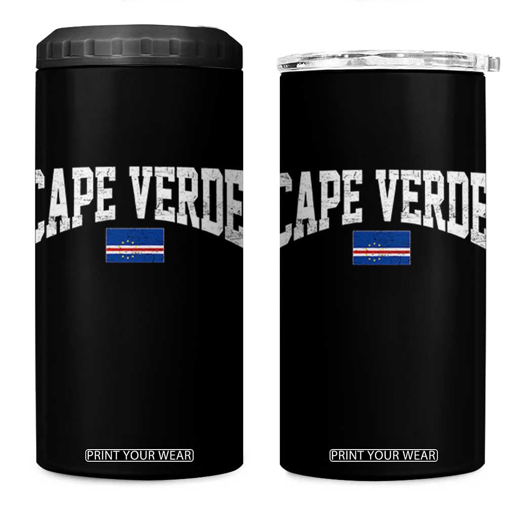 Cape Verde Sports Throwback 4 in 1 Can Cooler Tumbler Cabo Verdean Pride