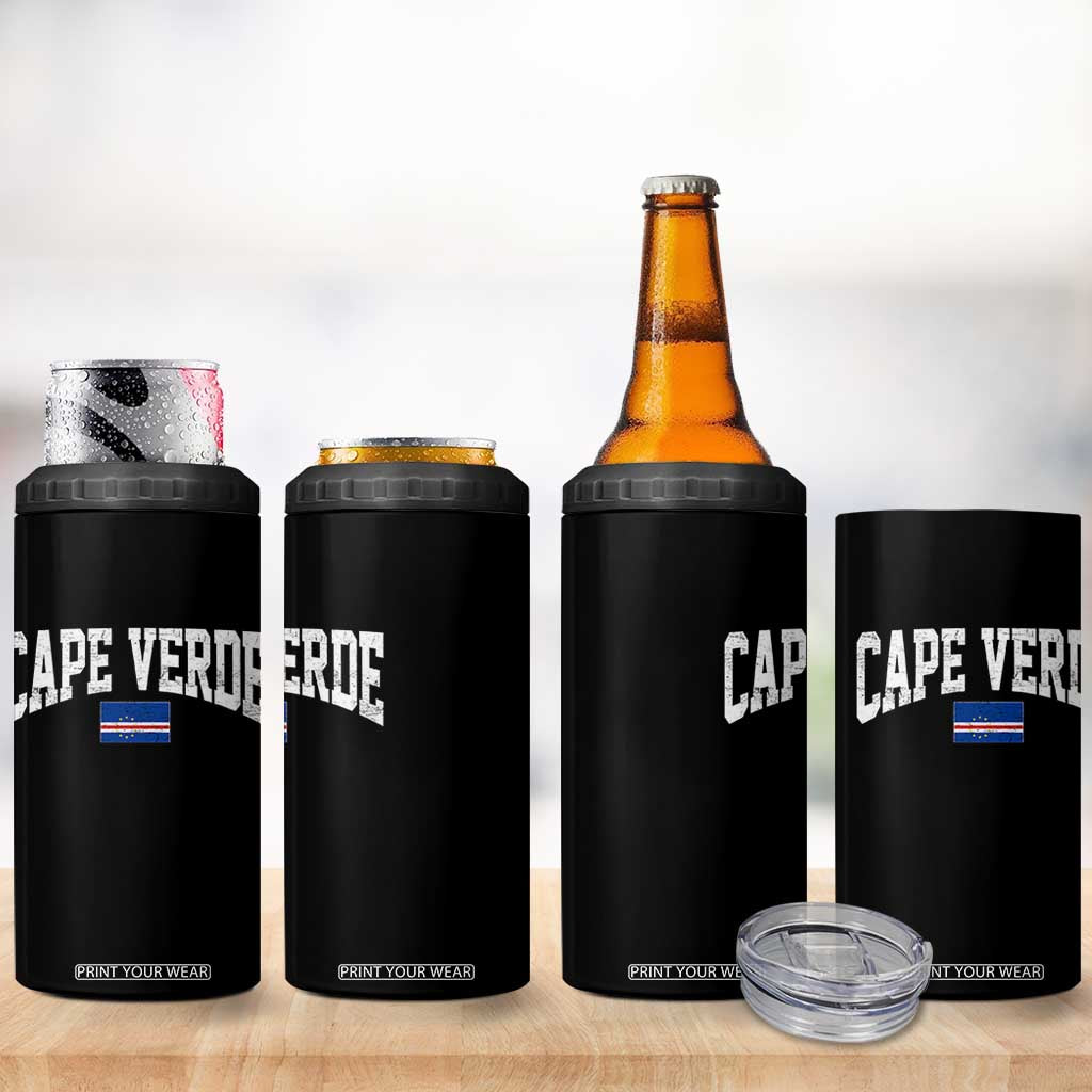 Cape Verde Sports Throwback 4 in 1 Can Cooler Tumbler Cabo Verdean Pride