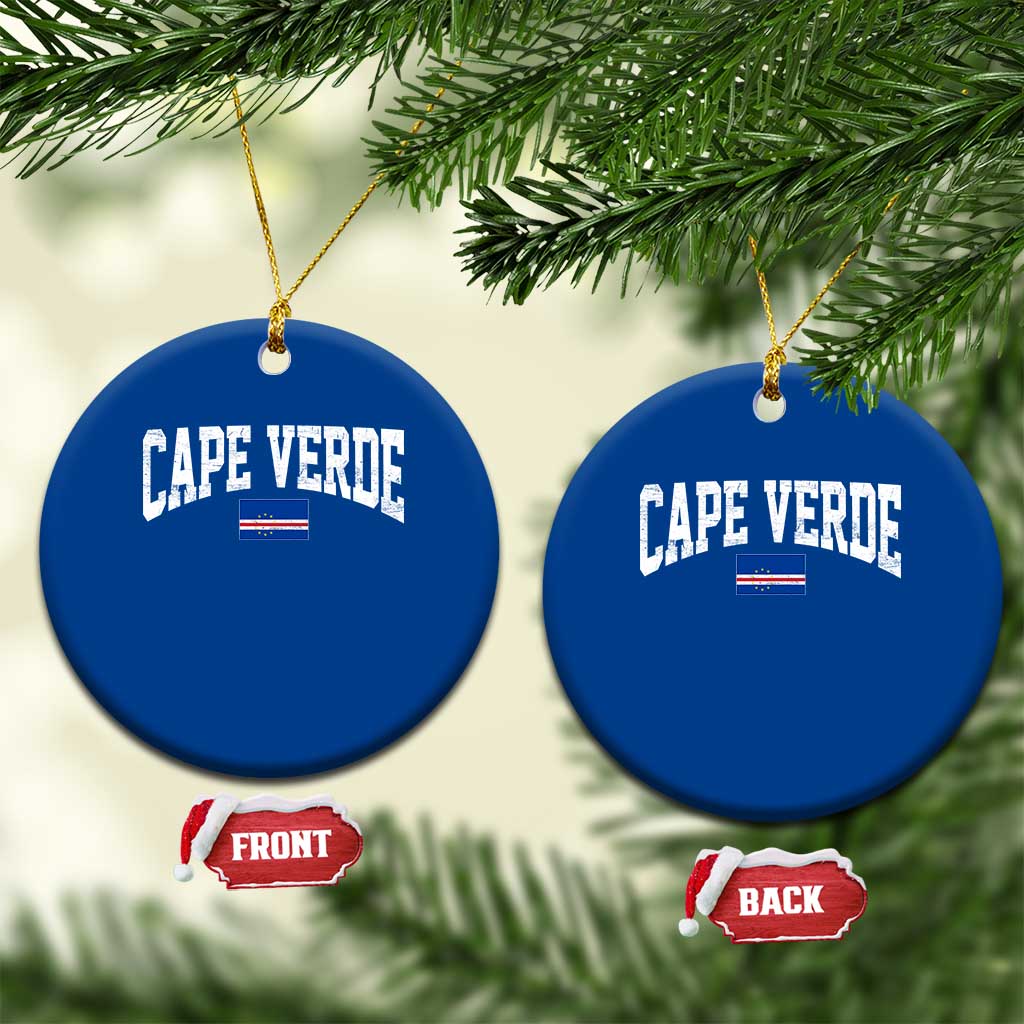 Cape Verde Sports Throwback Ceramic Ornament Cabo Verdean Pride