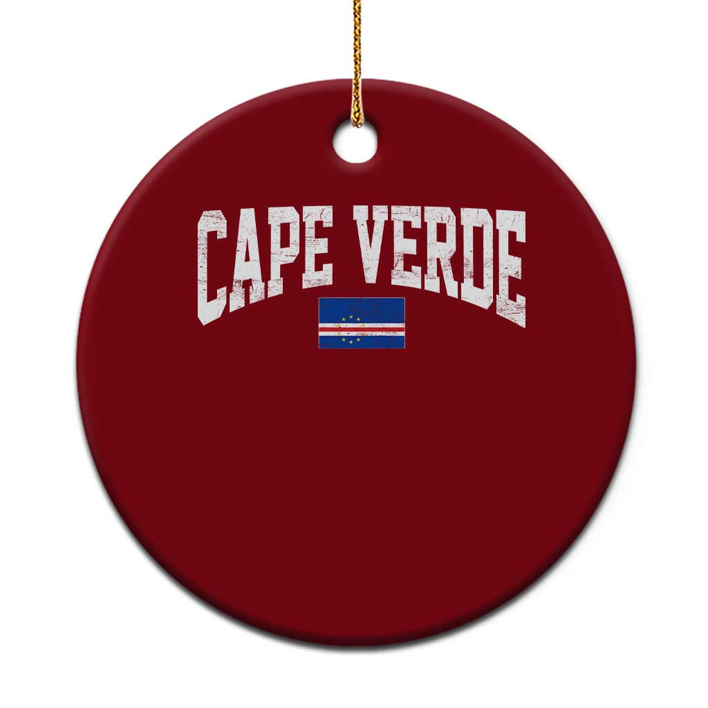 Cape Verde Sports Throwback Ceramic Ornament Cabo Verdean Pride
