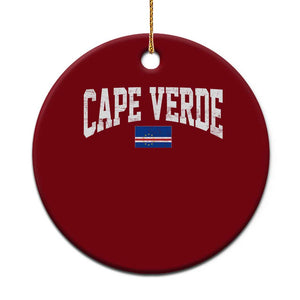 Cape Verde Sports Throwback Ceramic Ornament Cabo Verdean Pride