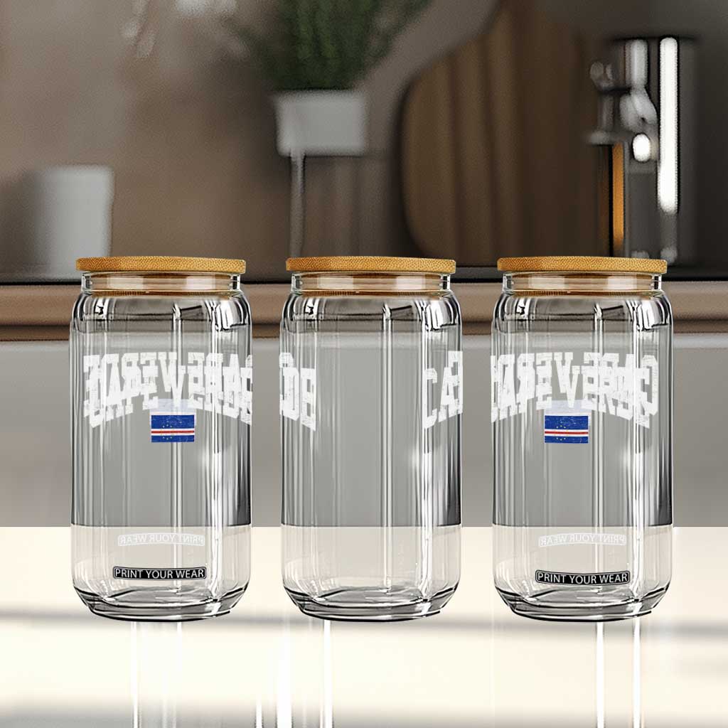Cape Verde Sports Throwback Glass Can Cabo Verdean Pride