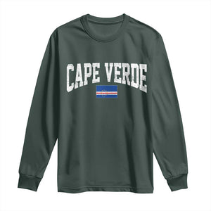 Cape Verde Sports Throwback Long Sleeve Shirt Cabo Verdean Pride