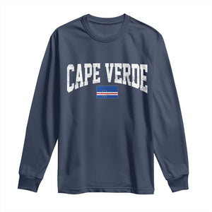 Cape Verde Sports Throwback Long Sleeve Shirt Cabo Verdean Pride