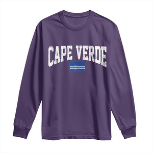 Cape Verde Sports Throwback Long Sleeve Shirt Cabo Verdean Pride