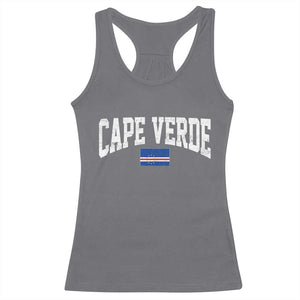 Cape Verde Sports Throwback Racerback Tank Top Cabo Verdean Pride