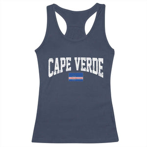 Cape Verde Sports Throwback Racerback Tank Top Cabo Verdean Pride