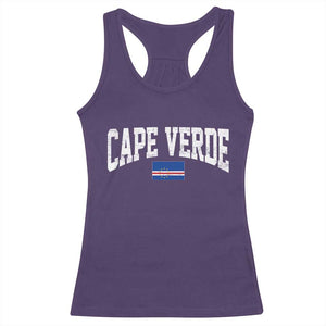 Cape Verde Sports Throwback Racerback Tank Top Cabo Verdean Pride