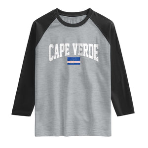 Cape Verde Sports Throwback Raglan Shirt Cabo Verdean Pride
