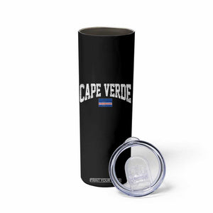 Cape Verde Sports Throwback Skinny Tumbler Cabo Verdean Pride